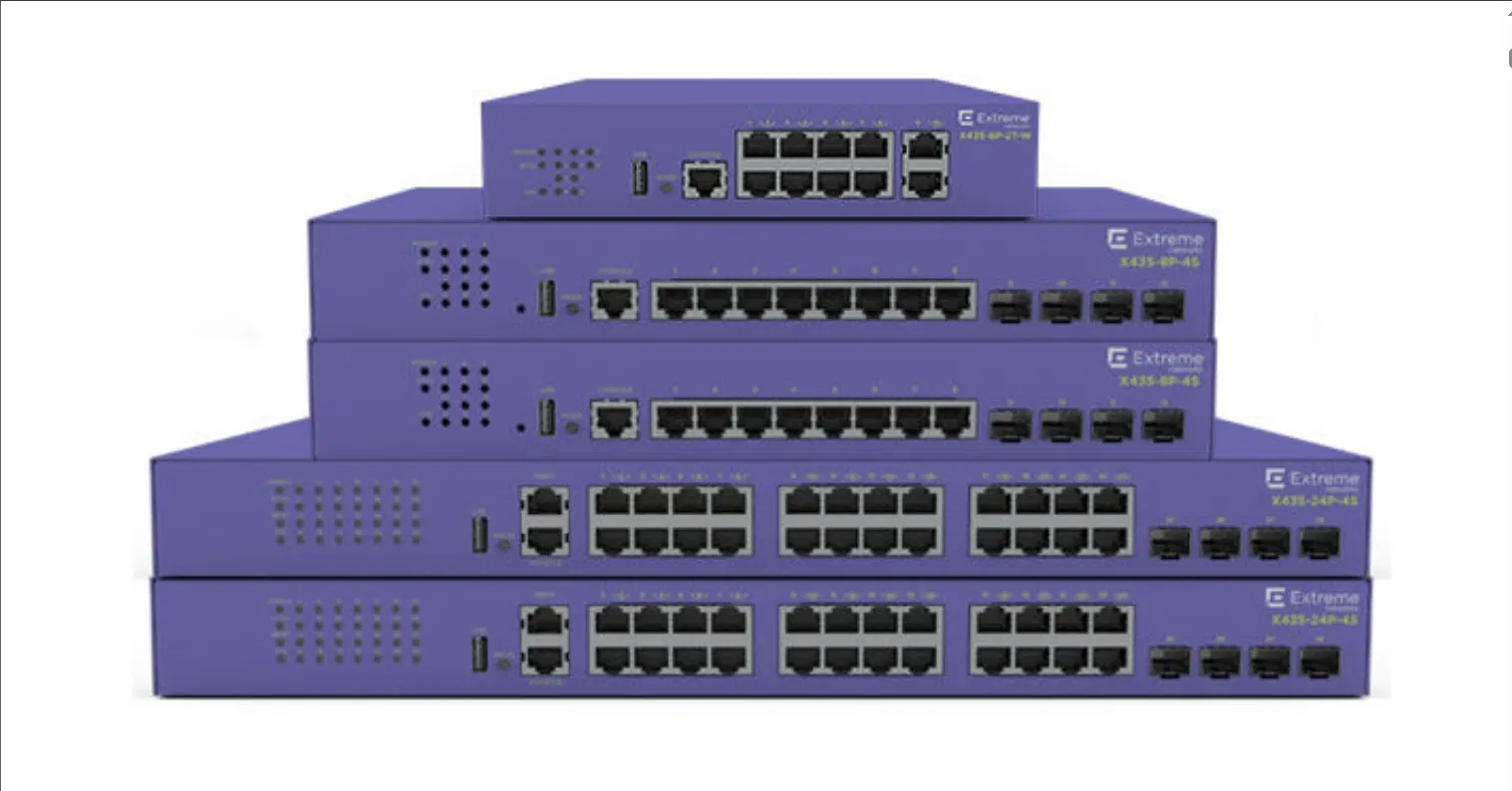 Mellanox Netwerk Switch High-Performance Extreme X435-8p-4s Netwerk Switch voor Snelle Connectiviteit 0