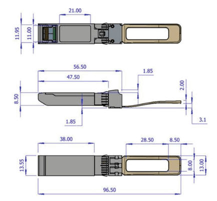 Optische de Zendontvangermodule van 25GbE SFP28 Mellanox mma2p00-ALS lc-LC