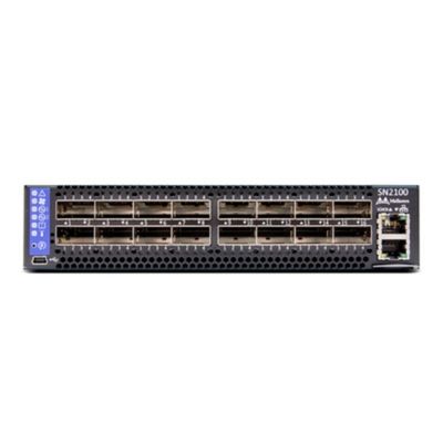 De Schakelaars Halve Breedte 10/25GbE en 100GbE van MSN2100-CB2F Mellanox Ethernet