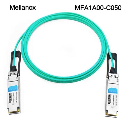 QSFP LSZH Mellanox AOC Actieve Optische Kabel MFA1A00-C050 100GbE 50m nieuw en origineel