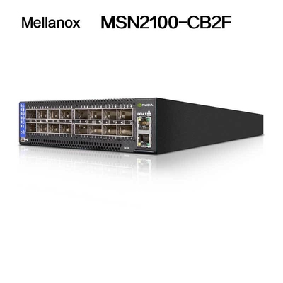 De Schakelaars Halve Breedte 10/25GbE en 100GbE van MSN2100-CB2F Mellanox Ethernet