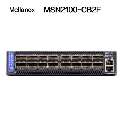 De Schakelaars Halve Breedte 10/25GbE en 100GbE van MSN2100-CB2F Mellanox Ethernet