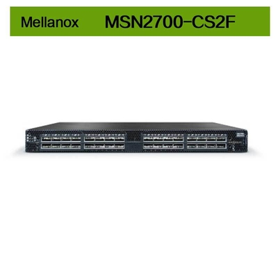 MSN2700-CS2F Mellanox Switch Spectrum gebaseerd op 32 poorten 100GbE Open Ethernet Platform