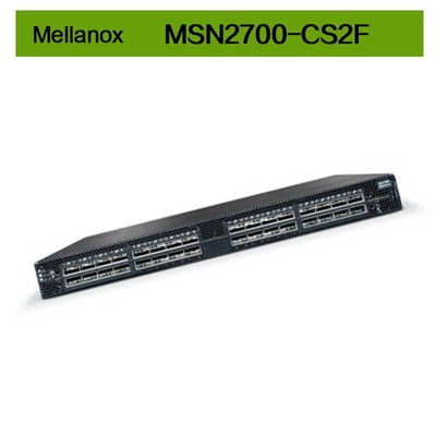 MSN2700-CS2F Mellanox Switch Spectrum gebaseerd op 32 poorten 100GbE Open Ethernet Platform
