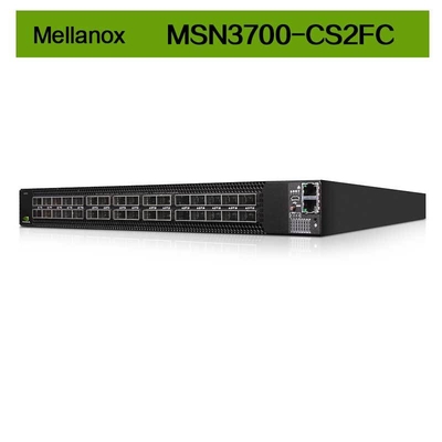 Cumulus Linux 2 AC PSUs Mellanox Netwerkschakelaar MSN3700 - de Havens van CS2FC 100GbE 1U 32 QSFP28
