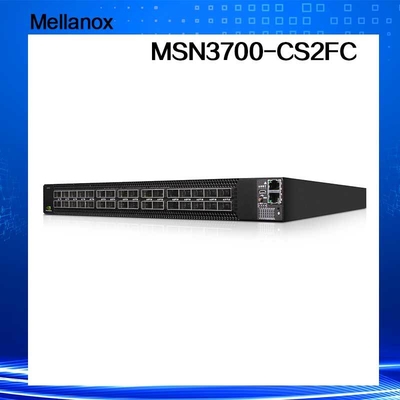 Cumulus Linux 2 AC PSUs Mellanox Netwerkschakelaar MSN3700 - de Havens van CS2FC 100GbE 1U 32 QSFP28