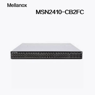 Van de het Netwerkschakelaar van MSN2410-CB2FC Mellanox sN2410Mellanox de Cumulus Linux 48 SFP28-Havens 8 QSFP28-Havens