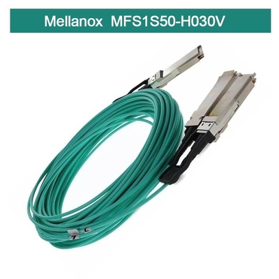Infiniband Mellanox AOC MFS1S50-H030V VPI HDR & ETH 2x100Gb/S 30M QSFP56 nieuw en origineel