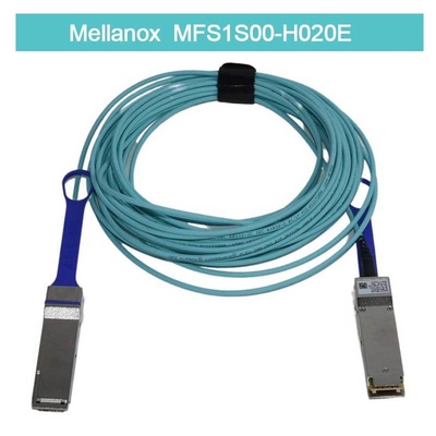 Mellanox AOC-kabel met lage latentie MFS1S00-H020E Splitterkabel Ethernet 200GbE naar 2x100GbE 20m