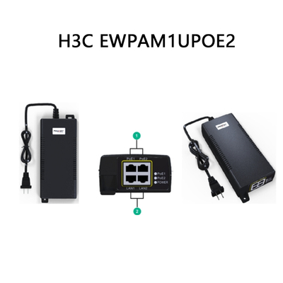 H3c Ewpam1upoe2 60-poort 55W-1V-1.1A-DC netwerkadapter > 200Mbps Doos