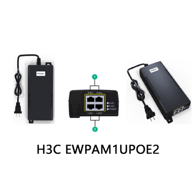 H3c Ewpam1upoe2 60-poort 55W-1V-1.1A-DC netwerkadapter > 200Mbps Doos