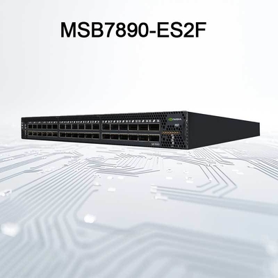 36p uiterlijk Geleid EDR 100Gb/S Slimme Mellanox Infiniband Non-Blocking Schakelaar MSB7890-ES2F