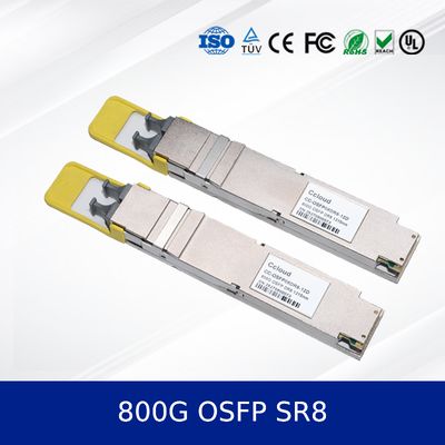 800G OSFP SR8 Optische Transceiver Module Hoge Snelheid, Laag Vermogen, MSA Compatibel