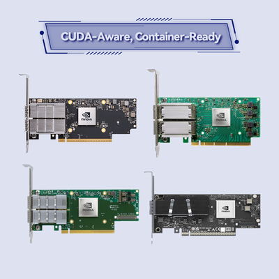 De Adapters NIC connectX-6 ENGELSE 100GbE het Netwerkkaart mcx623106an-CDAT van QSFP56 Mellanox Ethernet van Dx