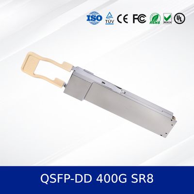 Hoge snelheid QSFP-DD 400G SR8 optische transceivermodule voor datacenters