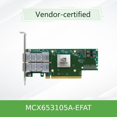 het Netwerkkaart connectX-6 van 100g mcx653105a-EFAT Mellanox VPI-Adapter voor Server