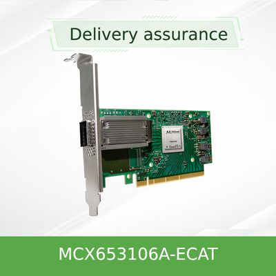 100 g HDR Infiniband Mellanox 100 gb Nic Network Interface QSFP56 MCX653106A-ECAT