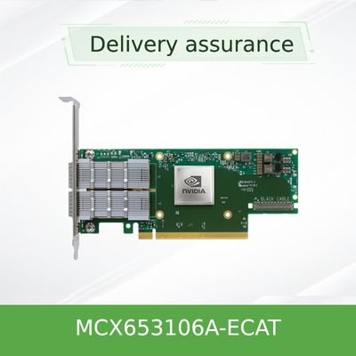 Mcx653106a-ECAT Mellanox 100gb Nic ConnectX- 6 de Dubbele Haven van VPI Hdr100 Edr Ib