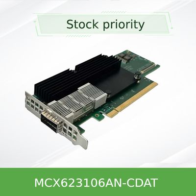 De Adapters NIC connectX-6 ENGELSE 100GbE het Netwerkkaart mcx623106an-CDAT van QSFP56 Mellanox Ethernet van Dx