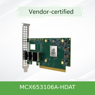 Van de het Netwerkkaart 200gbe van mcx653106a-hdat-SP Mellanox de Hoge snelheids Slimme Brandkast