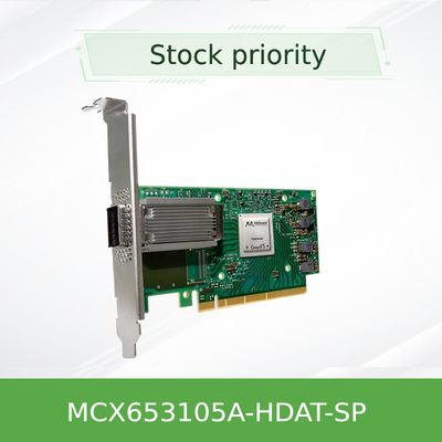 Mellanox ConnectX-6 MCX653105A-HDAT-SP VPI enkele poort HDR 200GB/S Infiniband & Ethernet Adapter Card, PCIE 3.0/4.0 X16