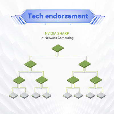 Beheerd netwerk Infiniband HDR Switch Mellanox 200gb Switch MQM8700 40 Port MQM8700-HS2F ((920-9B110-00FH-0MD)