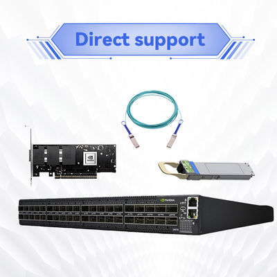 40 QSFP28 poorten Niet-Blokkerende HDR Mellanox Netwerk Switch InfiniBand MQM8790-HS2F(920-9B110-00FH-0D0)