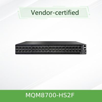 MQM8700-HS2F ((920-9B110-00FH-0MD) Quantum Mellanox netwerk Hdr Switch 40 poorten 200 Gbit/S 40 Infiniband poorten