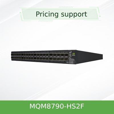 40 QSFP28 poorten Niet-Blokkerende HDR Mellanox Netwerk Switch InfiniBand MQM8790-HS2F(920-9B110-00FH-0D0)