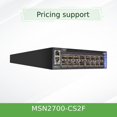 Van MSN2700-CS2F Mellanox de Gebaseerde 25GbE/100GbE 1U Open Ethernet Schakelaar van de het Netwerkschakelaar Spectrum