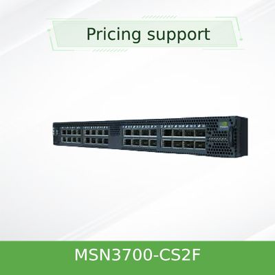 Van de het Netwerkschakelaar van MSN3700-CS2F Mellanox van de de Leverings (AC) de Standaarddiepte X86 cpu P2C Uitrusting van het de Luchtstroomspoor