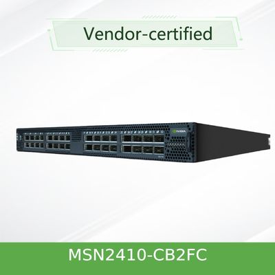 Van de het Netwerkschakelaar van MSN2410-CB2FC Mellanox sN2410Mellanox de Cumulus Linux 48 SFP28-Havens 8 QSFP28-Havens
