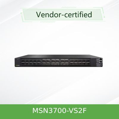 Het Rek van de het Netwerkschakelaar SN3000 1U van MSN3700-VS2F 200GbE Mellanox zet op