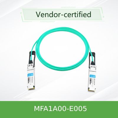 MFA1A00-E005 actieve Optische Kabel InfiniBand EDR tot de kabel van 100Gb/S QSFP LSZH 5m Mellanox AOC