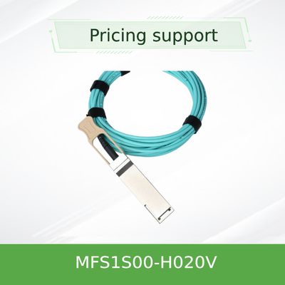 IB 200G 20M de Kabel MFS1S00-H020V van QSFP56 Mellanox AOC sluit Servers aan