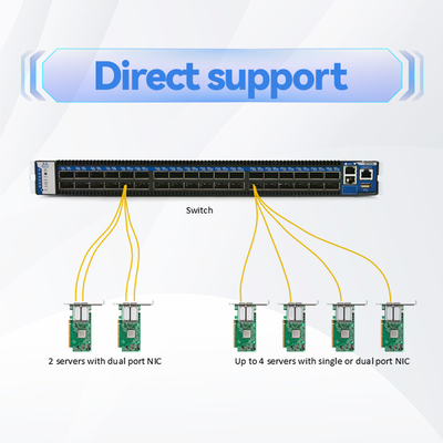 Mellanox-kabel High Data Rate QSFP56 Mellanox-kabel AOC Actieve optische kabel MFS1S00-H010V mellanox-infinibandkabels