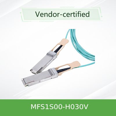 De de Kabelhoge snelheid van InfiniBandmellanox AOC verbindt Kabel MFS1S00-H030V onderling
