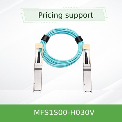 MFS1S00-H030V(980-9I440-00H030)  Aoc Netwerkkabel IB HDR Tot 200 Gb/S QSFP56 30m 200GBase-AOC QSFP56 Naar QSFP56