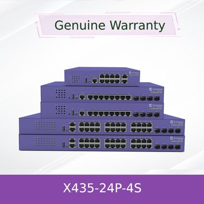 X435-24P-4S Premium Gigabit Ethernet Switch voor Verbeterde Netwerkbetrouwbaarheid Extreme Xos