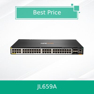 Hpe Aruba Networking Cx 6300m 48-poorts Hpe Smart Rate 1/2.5/5gbe Poe en 4-poorts SFP56 Switch (JL659A)