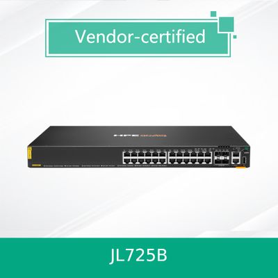 100% Echte Producten Hpe Aruba Networking Cx 6200f 24G Class-4 Poe 4SFP+ 370W Switch (JL725B)