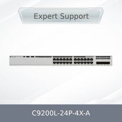 Nieuwe Originele Fabrieksverzegelde C9200L-24p-4X-a 9200L 24-Poort Poe+ 4 X 1g Network Advantage Cisco Switch C9200L-24p-4X-a