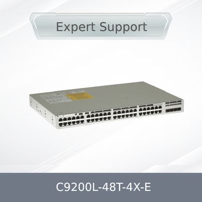 Nieuwe originele C9200L-48t-4X-E Network Switch, L3, Managed, 48 X 10/100/1000 + 4 X 10 Gigabit SFP+ (uplink)