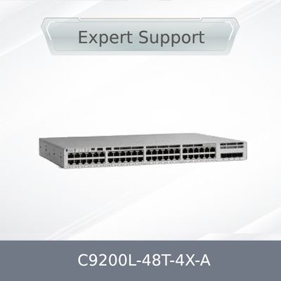 Brand New Original Network Switch Cisco C9200 Series 48-Port C9200L-48t-4X-a Uplink Data SFP Switch in voorraad