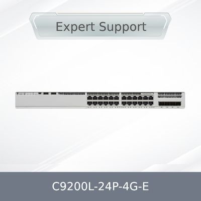 C9200L-24p-4G-E Cisco Catalyst 24-poorts Poe Layer3 Managed Gigabit Ethernet 4 SFP-poorts Stackable Netwerkswitch C9200L-24p-4G-E