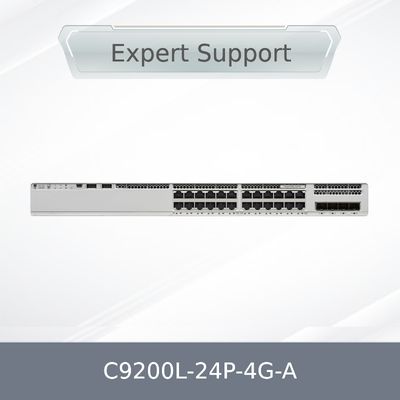 Nieuwe Original Clean Stock 9200L Switch C9200L-24p-4G-a Cata Lyst 9200L 24-Port Poe+, 4 X 1g, Netwerkvoordeel C9200L-24p-4G-a