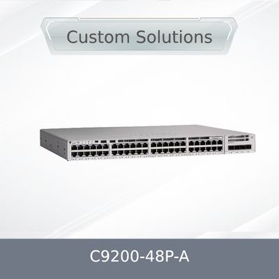 Hoogwaardige Cisco C9200-48p-a C9200 serie 48-poort Poe+ Network Advantage Switch