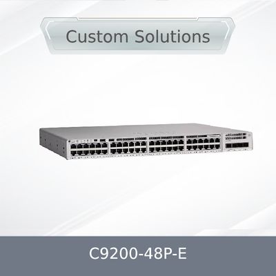 C9200-48p-E 48X 1g RJ45 Poe+ Port Netwerk Switch 48 Port Poe+ Network Essentials met X1 AC Voeding