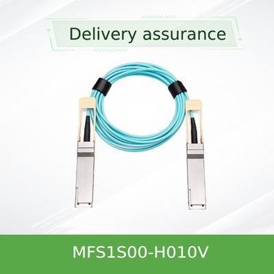 NVIDIA MFS1S00-H010V 200Gb/s QSFP56 Active Optical Cable - 10m AOC voor HDR InfiniBand & 200GbE Data Centers
