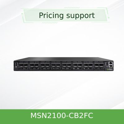 NVIDIA Spectrum SN2100 MSN2100-CB2FC 100GbE Open Ethernet Switch 16-Poort QSFP28 Data Center en Cloud Netwerken